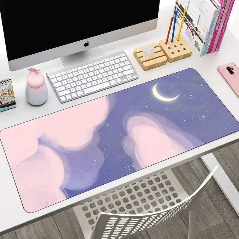Tradescantia Purple - Purple Cute Cloud Gaming Mouse Pad